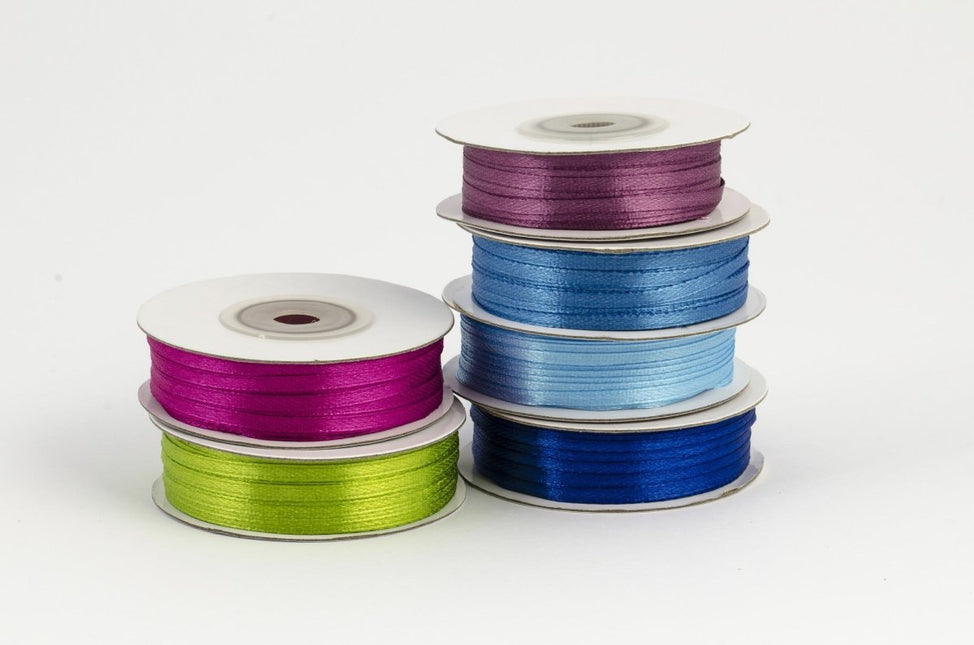 Satijn Lint Fuchsia 3mm 50m van Partydeco koop je bij Partywinkel