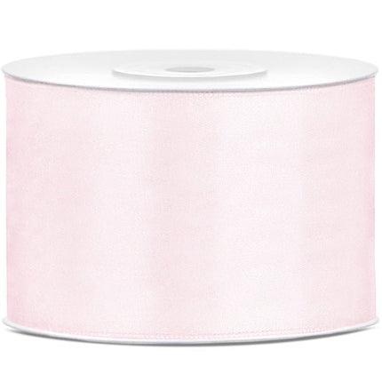 Satijn Lint Lichtroze Pastel 50mm 25m van Partydeco koop je bij Partywinkel