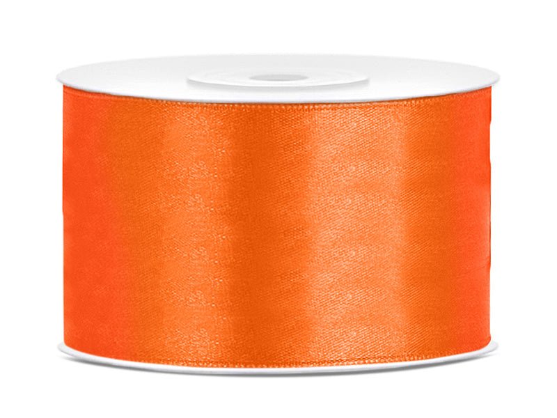 Satijn Lint Oranje 38mm 25m van Partydeco koop je bij Partywinkel