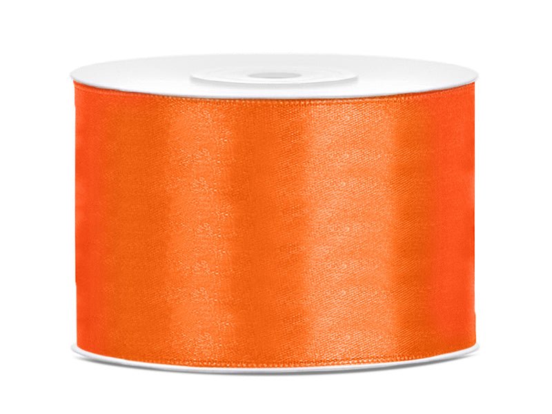 Satijn Lint Oranje 50mm 25m van Partydeco koop je bij Partywinkel