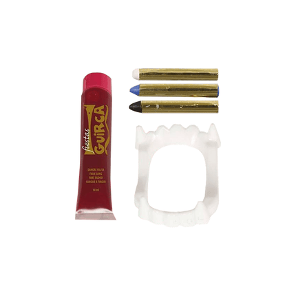 Schminkset Vampier met Gebit 20ml - Partywinkel - 8434077155912