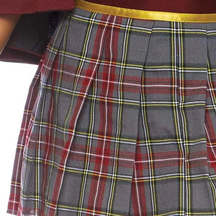 Schoolmeisje Kostuum Grijs Rood Dames Leg Avenue - Partywinkel - 714718535784