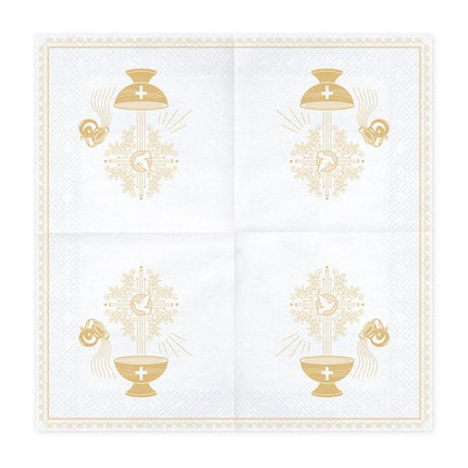 Servetten Dopen 33cm 20st van Partydeco koop je bij Partywinkel