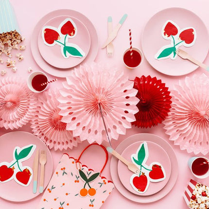 Servetten Kersen 16cm 20st van Partydeco koop je bij Partywinkel