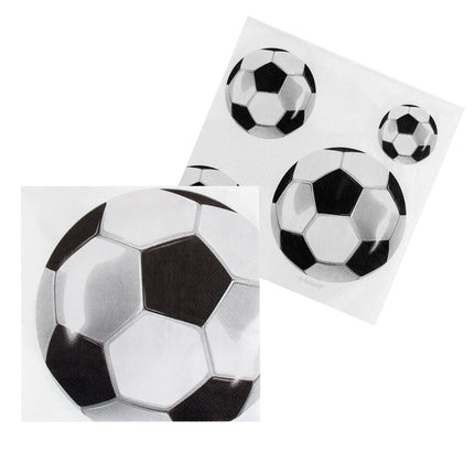 Servetten Voetbal Papier 33cm van Boland koop je bij Partywinkel