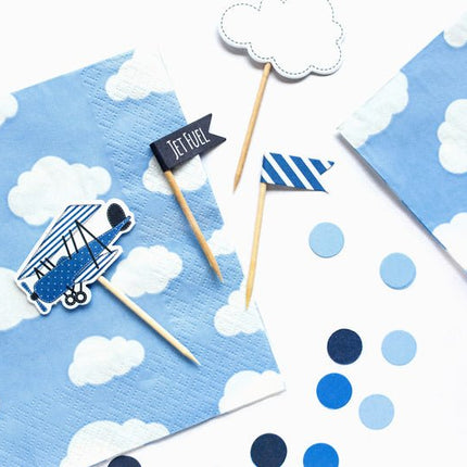 Servetten Wolken 33cm 20st van Partydeco koop je bij Partywinkel