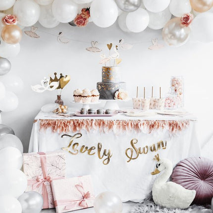Servetten Zwaan 33cm 20st van Partydeco koop je bij Partywinkel