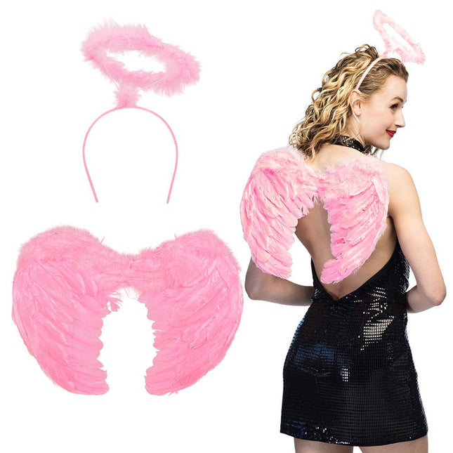 Set Engel promo lichtroze van Boland koop je bij Partywinkel