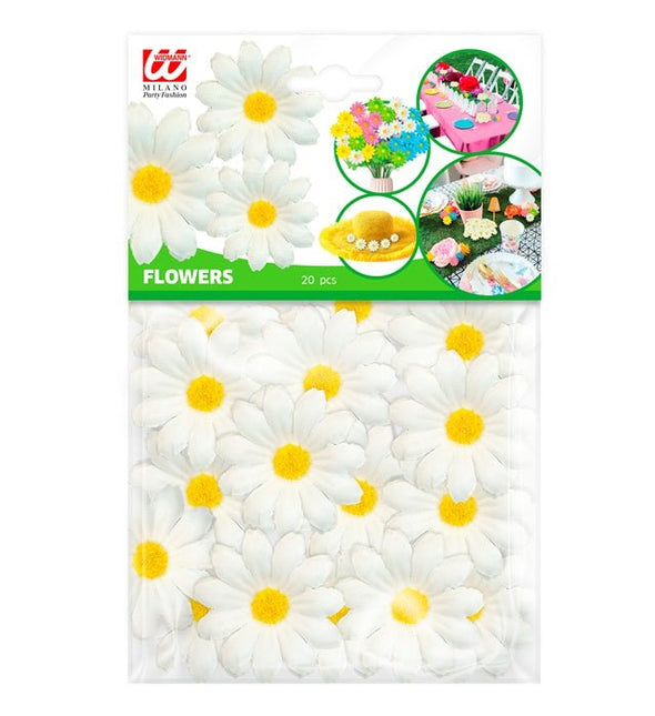 Set Van 20 Decoratieve Madeliefjes van Widmann koop je bij Partywinkel