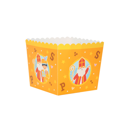 Sinterklaas Bakjes 8cm 6st - Partywinkel - 8716764244629