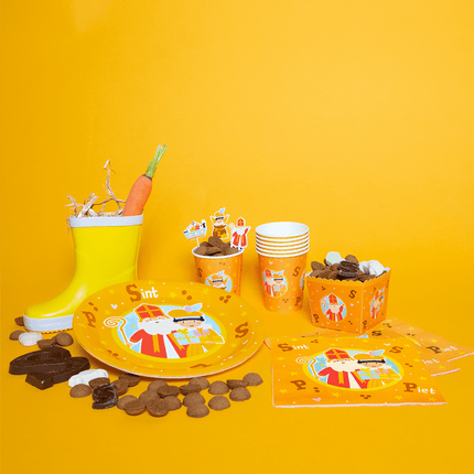 Sinterklaas Borden 22,6cm 8st - Partywinkel - 8716764244537