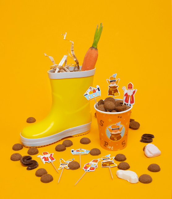 Sinterklaas Cocktailprikkers 6,5cm 16st - Partywinkel - 8716764244568