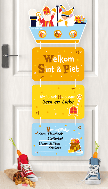 Sinterklaas Deurbord 80cm - Partywinkel - 8716764245251