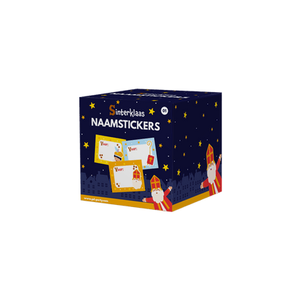 Sinterklaas Naamstickers 50st - Partywinkel - 8716764245190