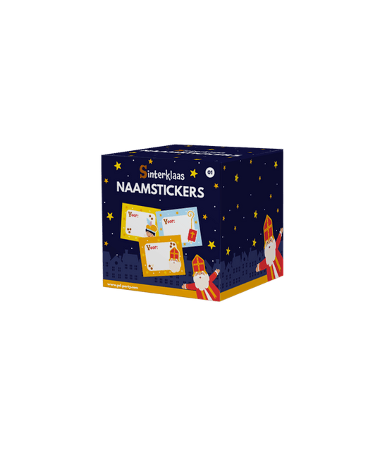 Sinterklaas Naamstickers 50st - Partywinkel - 8716764245190