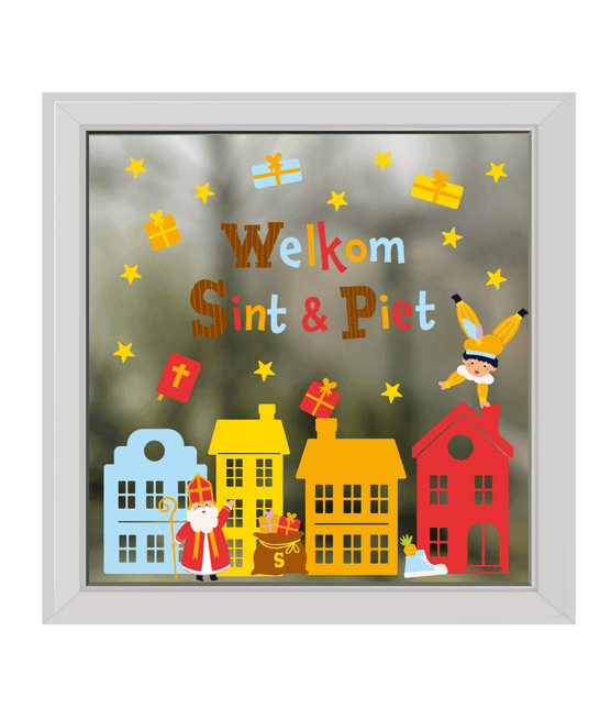 Sinterklaas Raamstickers - Partywinkel - 8716764247989