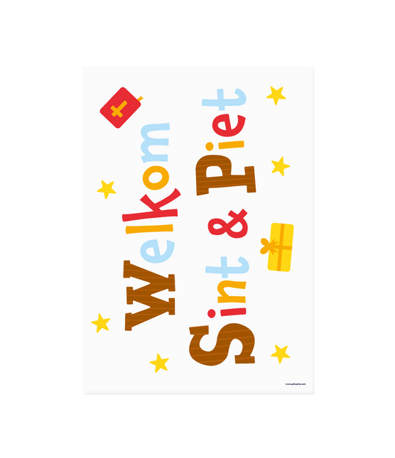 Sinterklaas Raamstickers - Partywinkel - 8716764247989