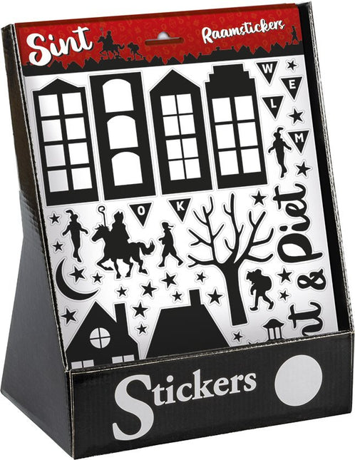 Sinterklaas Raamstickers Display 50st - Partywinkel - 5712735326632