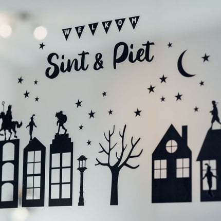 Sinterklaas Raamstickers Display 50st - Partywinkel - 5712735326632