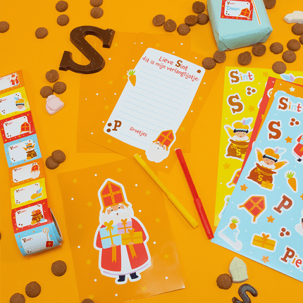 Sinterklaas Stickervellen 4st - Partywinkel - 8716764245220
