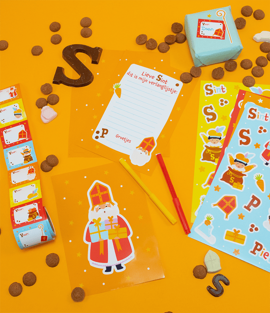 Sinterklaas Stickervellen 4st - Partywinkel - 8716764245220