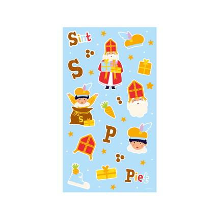 Sinterklaas Stickervellen 4st - Partywinkel - 8716764245220