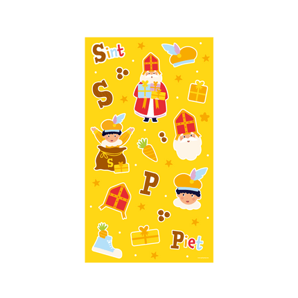 Sinterklaas Stickervellen 4st - Partywinkel - 8716764245220