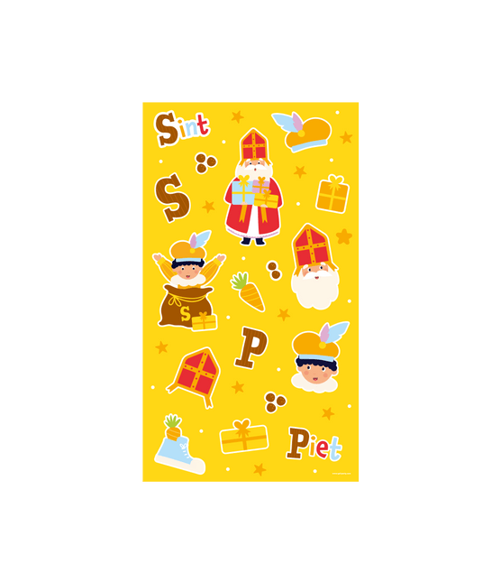 Sinterklaas Stickervellen 4st - Partywinkel - 8716764245220