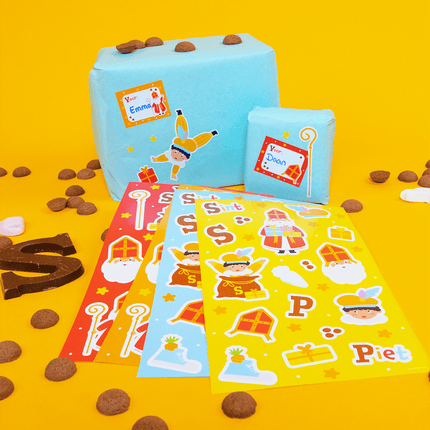 Sinterklaas Stickervellen 4st - Partywinkel - 8716764245220
