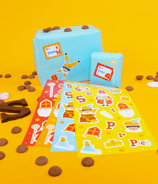 Sinterklaas Stickervellen 4st - Partywinkel - 8716764245220