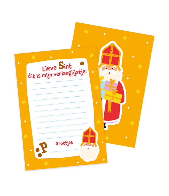 Sinterklaas Verlanglijstjes 16cm 6st - Partywinkel - 8716764245312