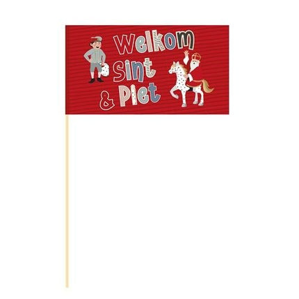 Sinterklaas Zwaaivlag 22cm - Partywinkel - 8711319399106