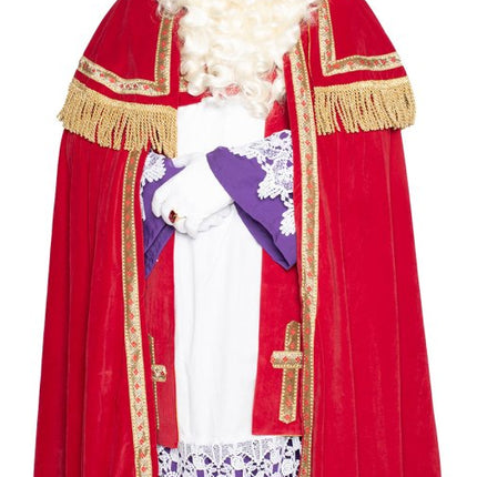 Sinterklaaspak Compleet Fluweel 4 delig van Haza Witbaard koop je bij Partywinkel