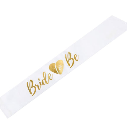 Sjerp Bride To Be Wit 75cm van Partydeco koop je bij Partywinkel