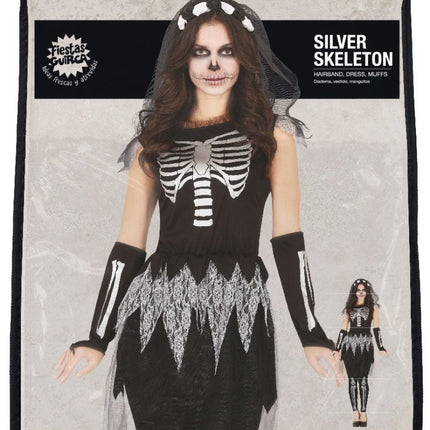 Skelet Halloween Kostuum Dames van Fiestas Guirca koop je bij Partywinkel
