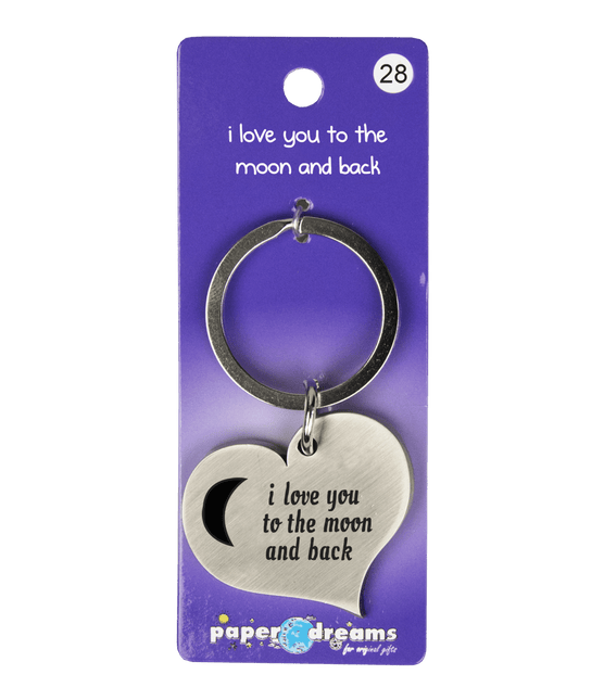 Sleutelhanger I Love You 10cm van Paper Dreams koop je bij Partywinkel