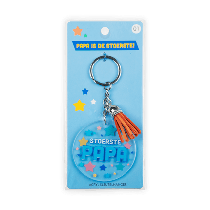 Sleutelhanger Stoerste Papa van Paper Dreams koop je bij Partywinkel