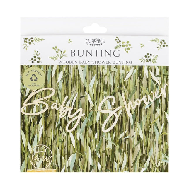 Slinger Baby Shower Hout 2m van Ginger Ray koop je bij Partywinkel