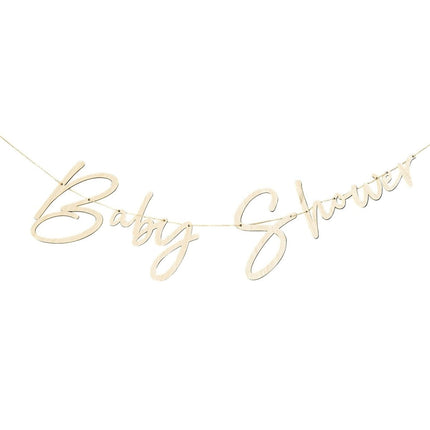 Slinger Baby Shower Hout 2m van Ginger Ray koop je bij Partywinkel