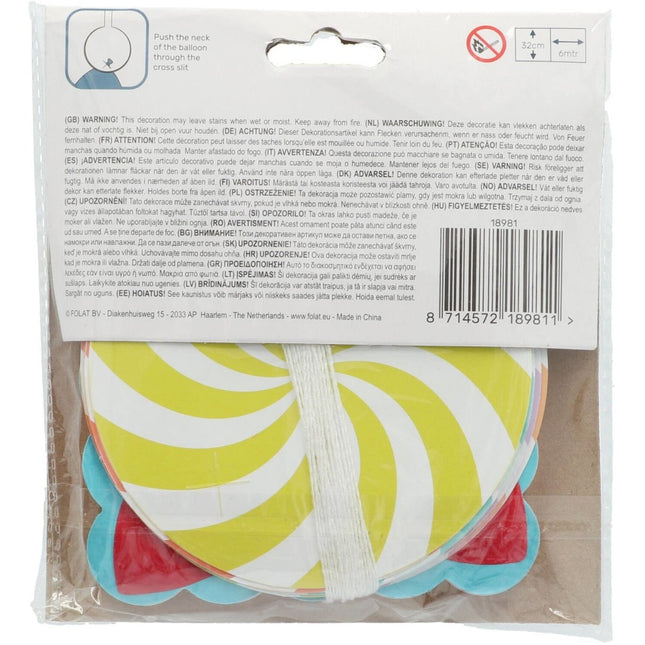 Slinger Onderhangers Pastel 6m van Folat koop je bij Partywinkel