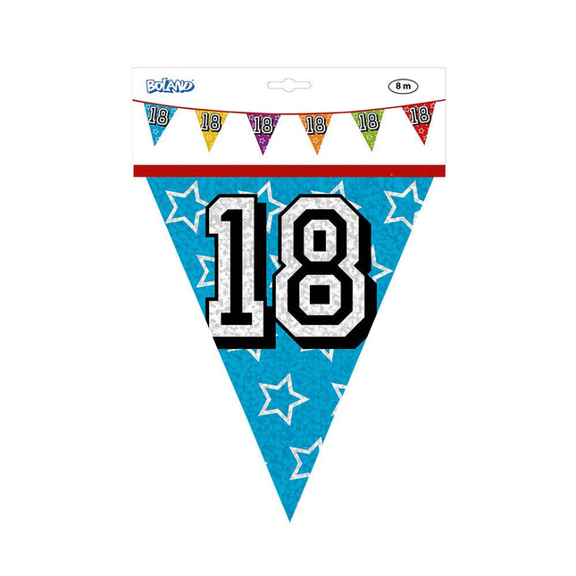 Slingers 18 Jaar Glitter 8m van Boland koop je bij Partywinkel