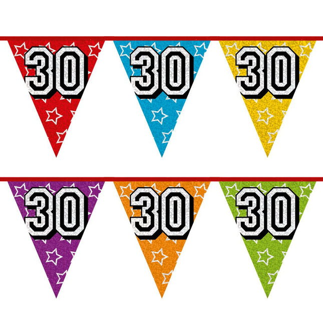 Slingers 30 Jaar Glitter 8m van Boland koop je bij Partywinkel