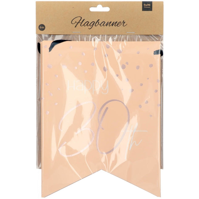 Slingers 30 Jaar Rose Goud 6m van Folat koop je bij Partywinkel