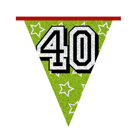 Slingers 40 Jaar Glitter 8m van Boland koop je bij Partywinkel