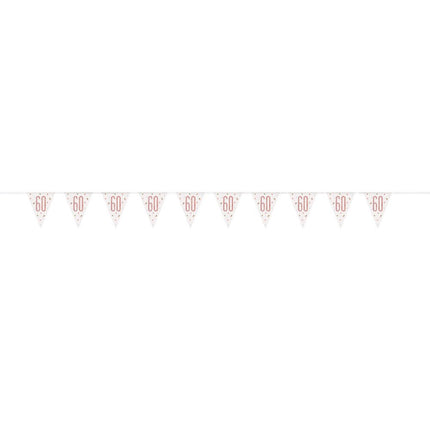 Slingers 60 Jaar Rose Goud 2,74m van Unique koop je bij Partywinkel