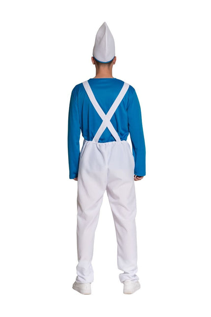 Smurfen Pak Blauw Wit Heren van Partychimp koop je bij Partywinkel