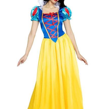 Sneeuwwitje Jurk Blauw Geel Dames Leg Avenue - Partywinkel - 714718506708