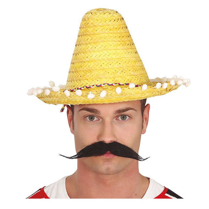 Sombrero Geel 33cm van Fiestas Guirca koop je bij Partywinkel