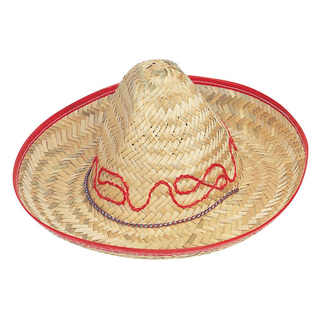 Sombrero Kind Rood 32cm van Unique koop je bij Partywinkel