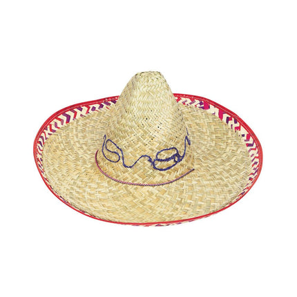 Sombrero Rode Rand 50cm van Unique koop je bij Partywinkel